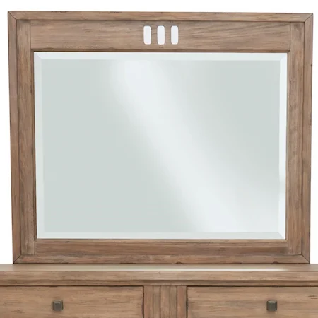 Relaxed Vintage Dresser Mirror with Beveled Glass